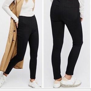 Free people ultra high waist pull on jeans